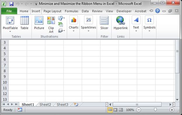 Minimize Or Maximize The Ribbon Menu In Excel Teachexcel Com