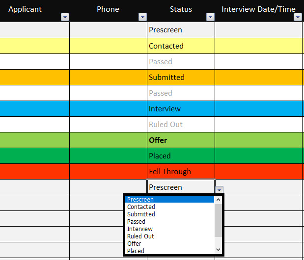 Ms Excel Tip Color Coding Your Drop Down List