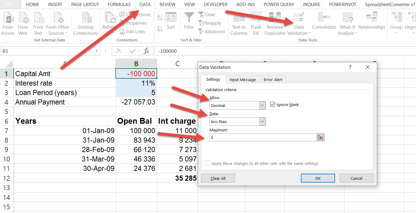 Negative Numbers In Excel How To Use Negative Numbers In Excel