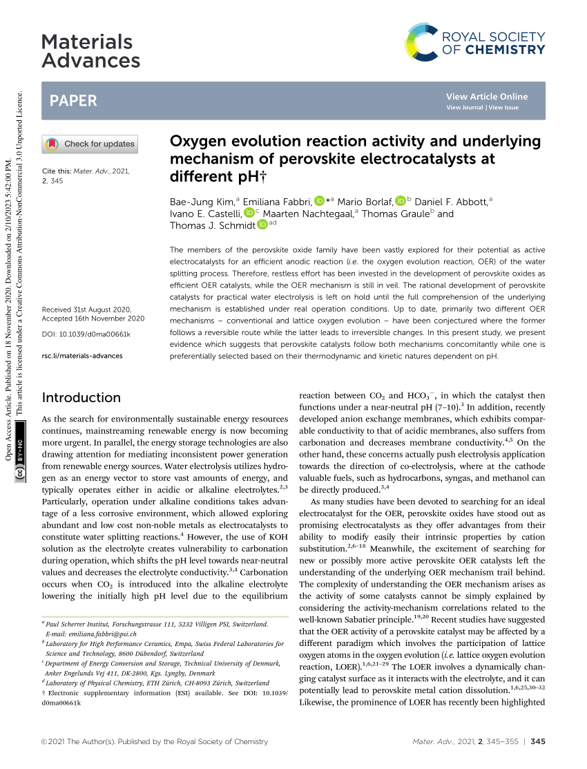 Oxygen Evolution Reaction Activity And Underlying Mechanism Of Perovskite Electrocatalysts At