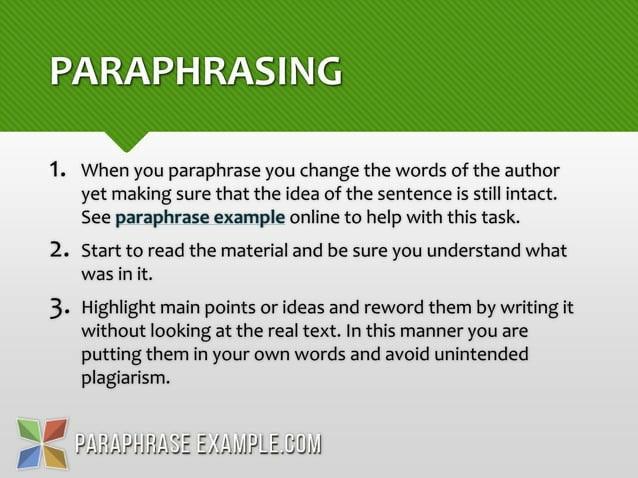 Paraphrase Vs Summary By Heather Endreson Issuu