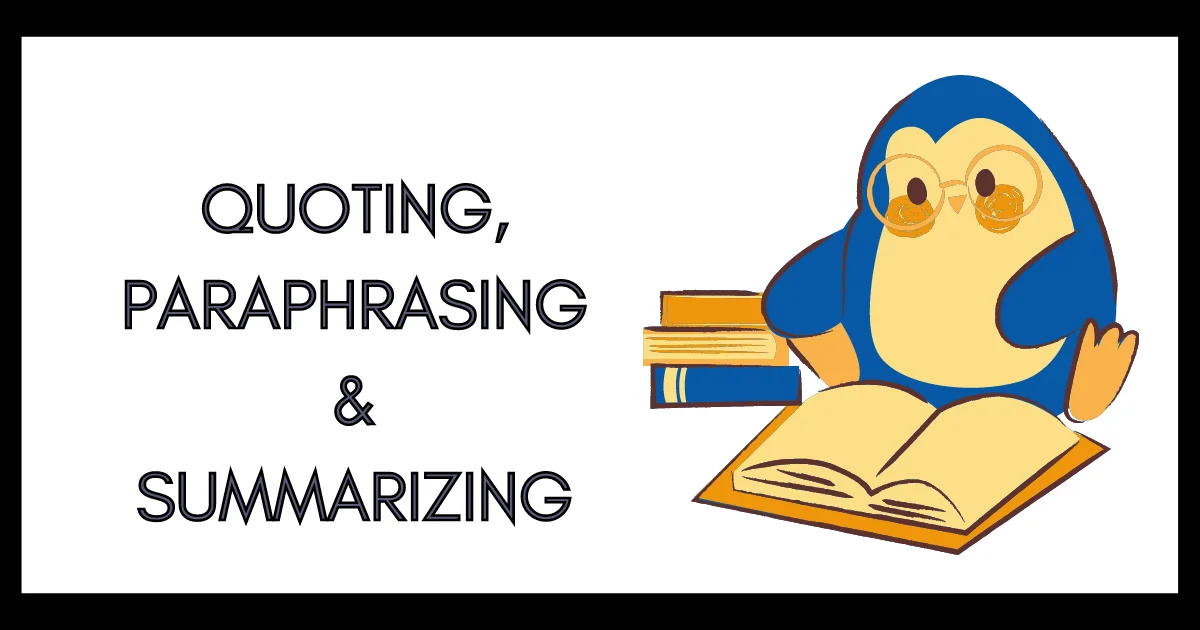 Paraphrasing And Summarizing Examples