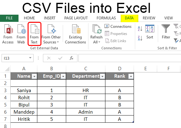 Paste Csv Into Excel