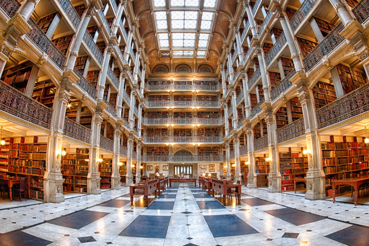 Peabody Library Is One Of The Most Gorgeous Libraries In Maryland With