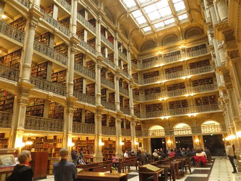 Peabody Library The Ornate Inside Of The 1878 George Peabo Flickr