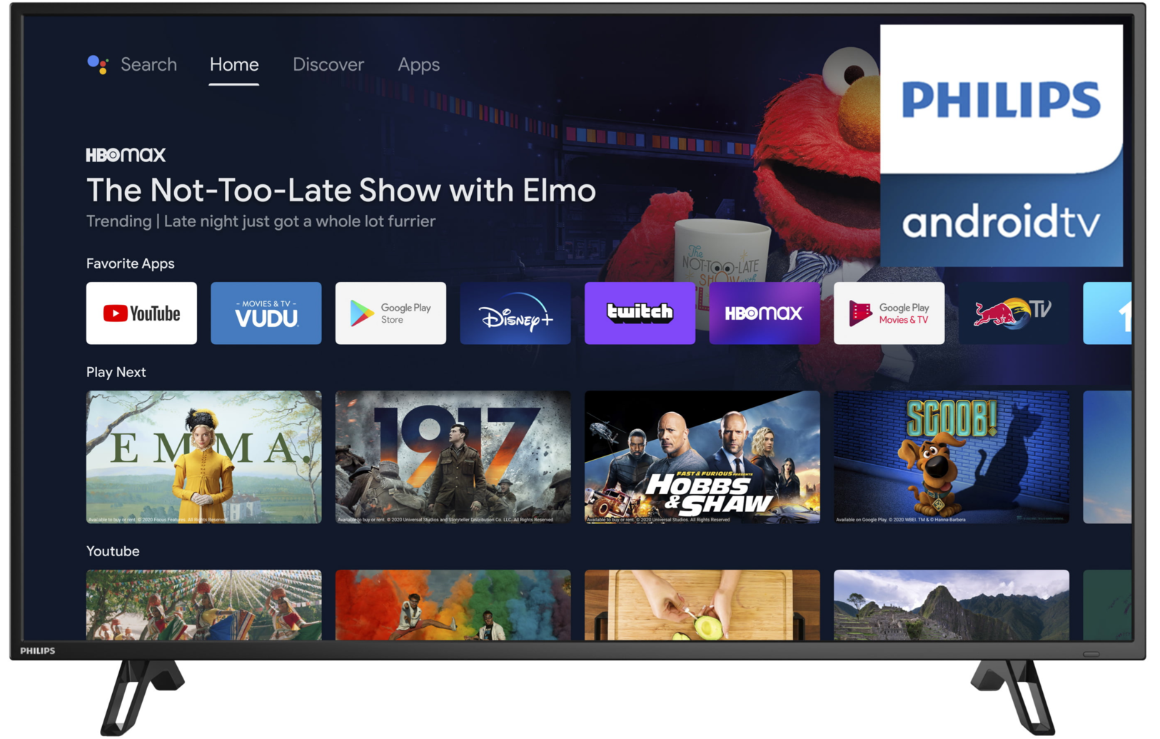 Philips 55 Amp Quot Class 4K Ultra Hd 2160P Android Smart Led Tv With Google Assistant 55Pfl5604 F7