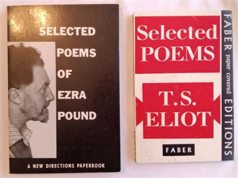 Poetry Lot Of 2 Selected Poems Of Ezra Pound 1957 And T S Eliot