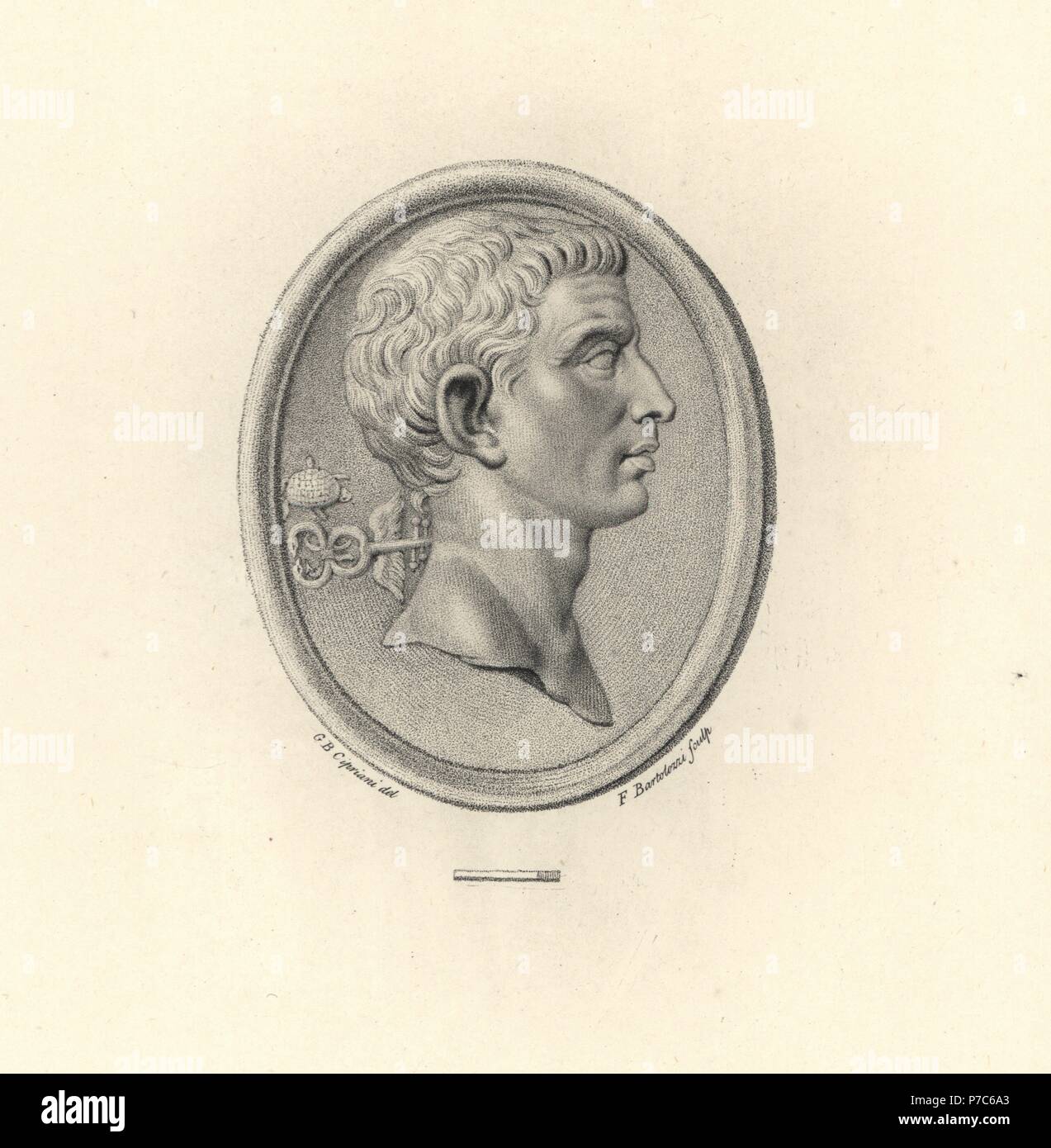 Portrait Of Marcus Junius Brutus Roman Politician Orator And The Most