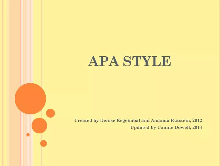 Ppt Writing In Apa Style Powerpoint Presentation Free Download Id