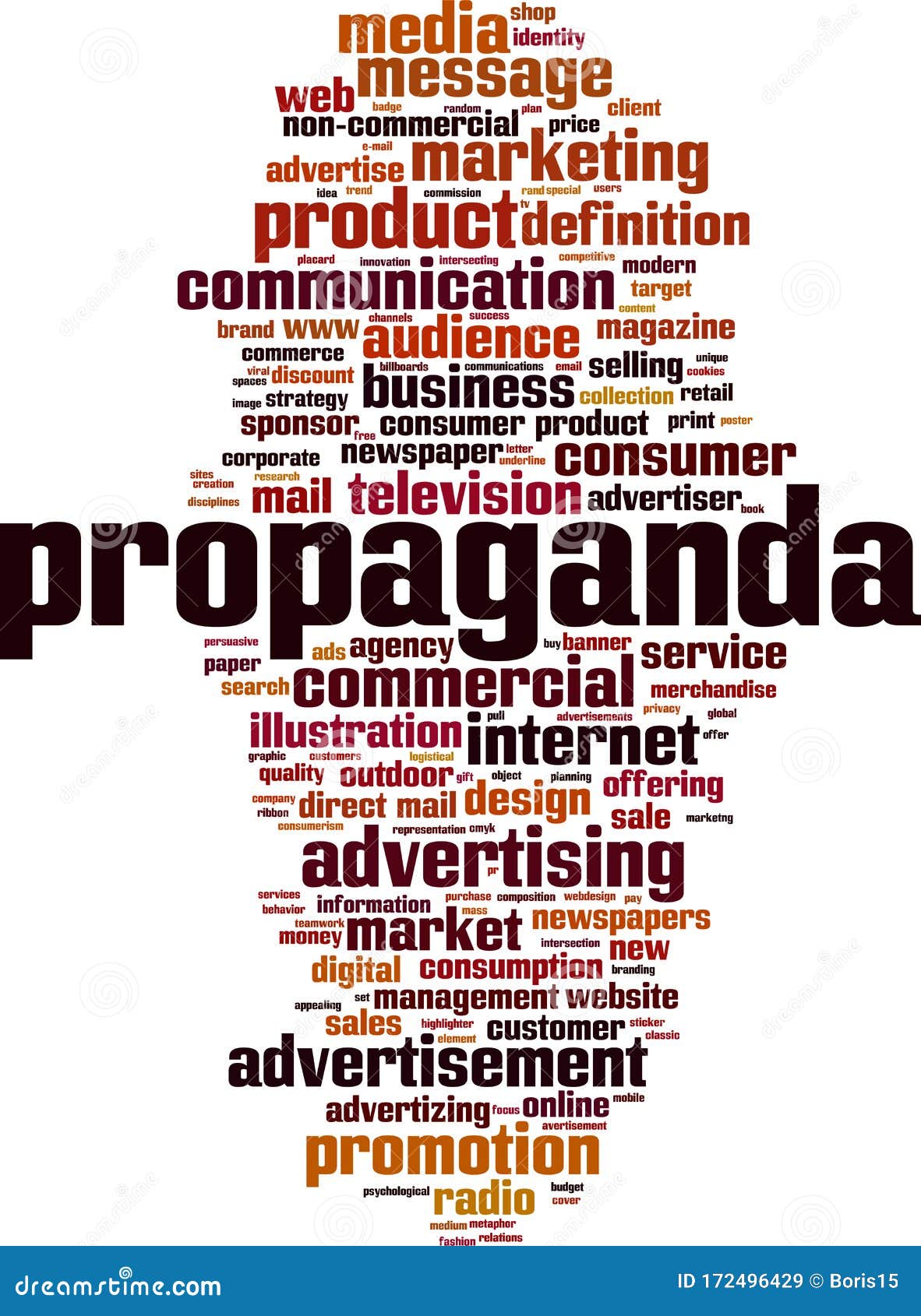 Propaganda Word Cloud Cartoon Vector Cartoondealer Com 100126813