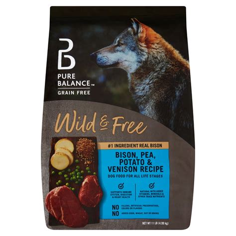 Pure Balance Wild Free Bison Pea Potato Venison Recipe Dry Dog