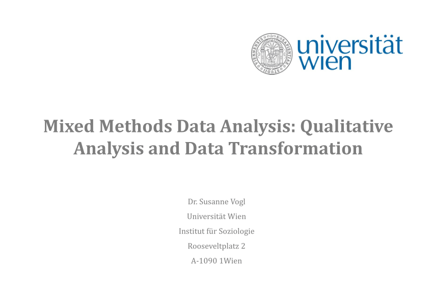 Qualitative Data Analysis Software Mixed Methods Research