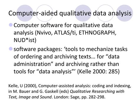 Qualitative Tools For Data Analysis Acaexplorer