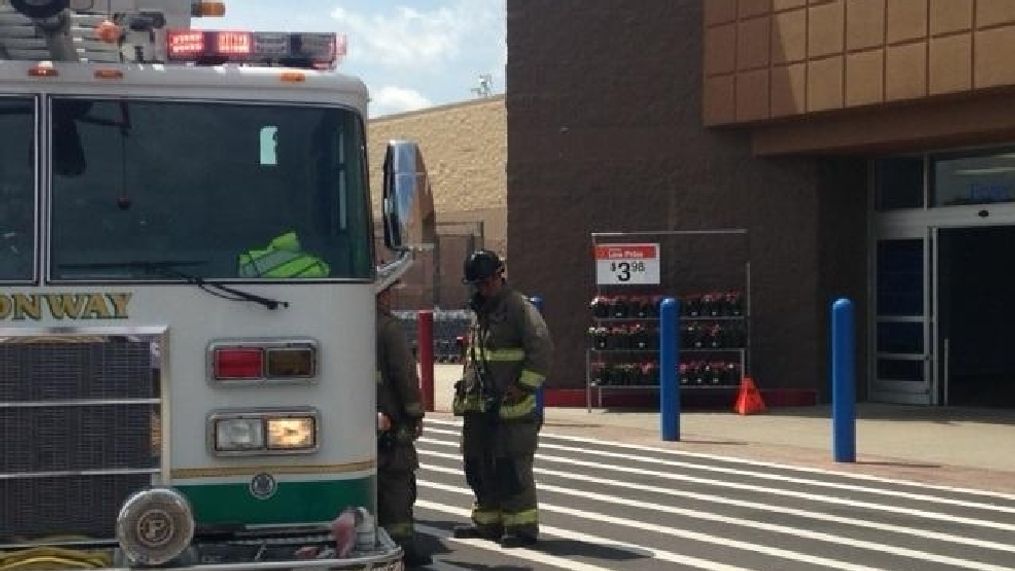 Reports Of Gas Leak Empty Conway Walmart