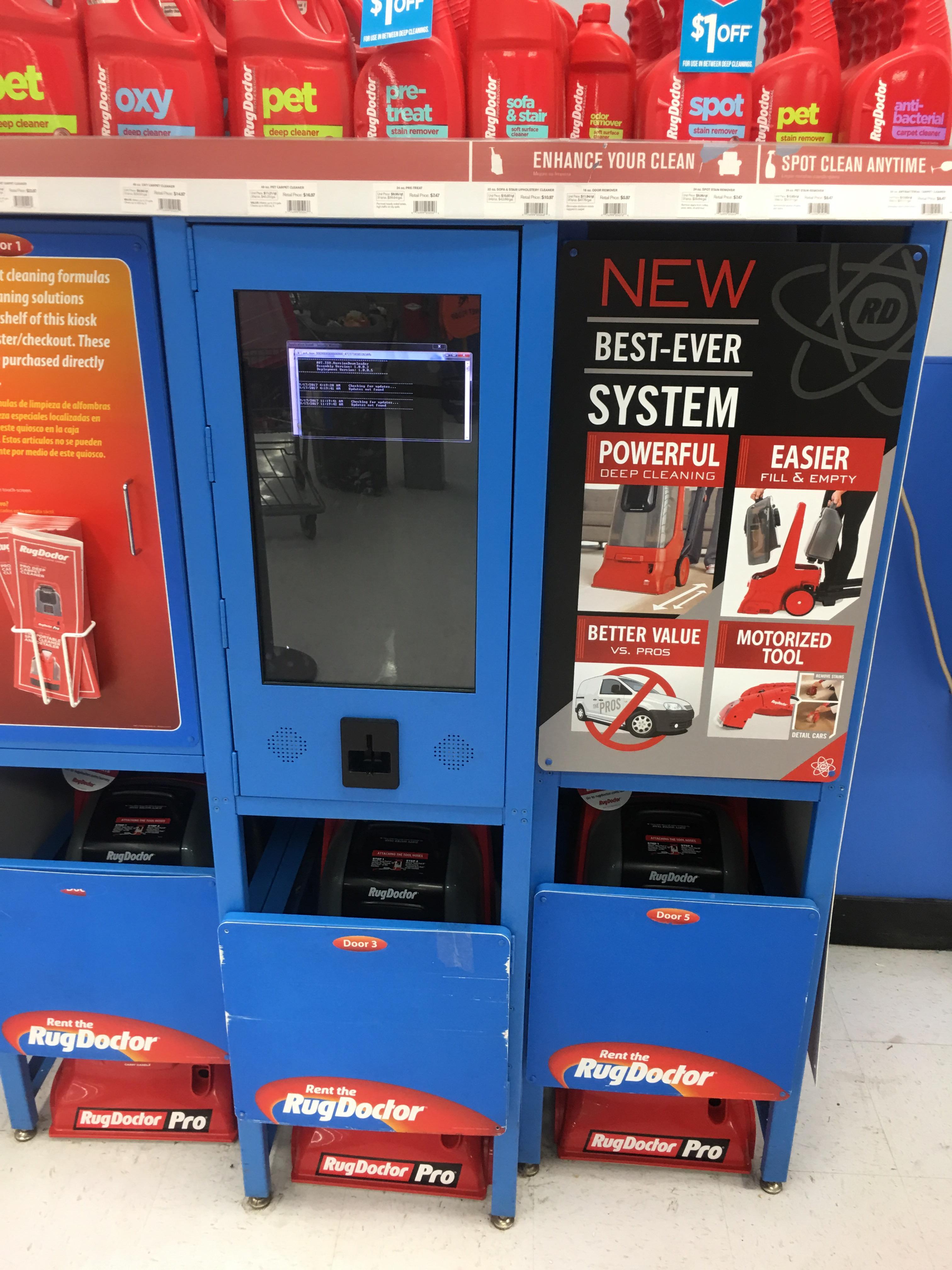 Returning Something At Walmart Rug Doctor Kiosk Station Bsod Pbsod Rug Doctor Rugs