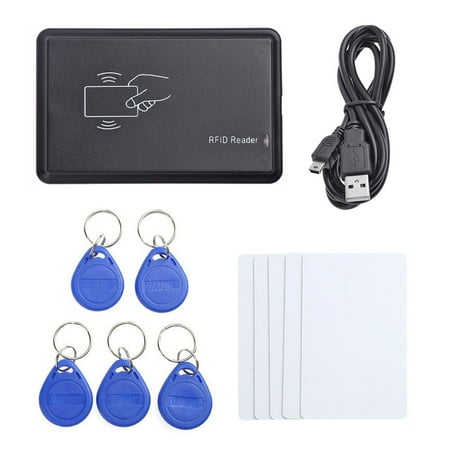 Rfid Usb Smart Card Reader 125Khz Proximity Sensor With Id Cards Free