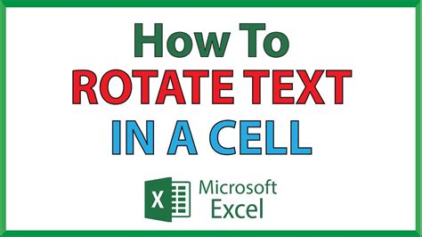 Rotate Text In Excel Youtube