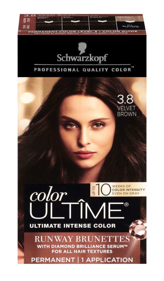 Schwarzkopf Color Ultime Permanent Hair Color Cream 3 8 Velvet Brown