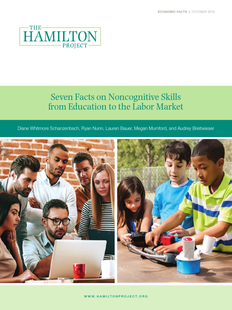 Seven Facts Noncognitive Skills Education Labor Market Pdf