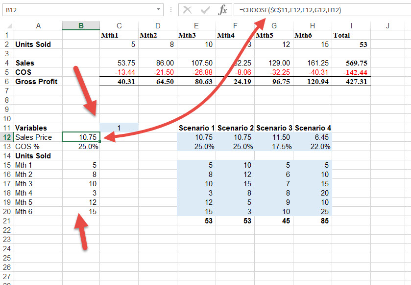 Simple Way To Create Scenarios In Excel