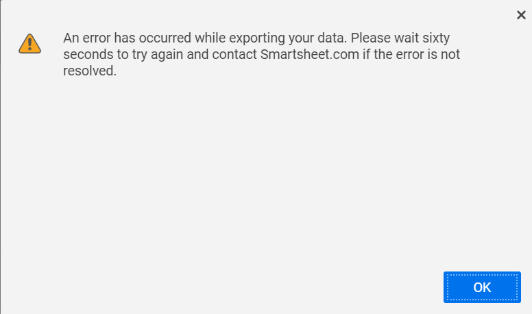 Smartsheet Export To Excel Corruption Error Smartsheet Community