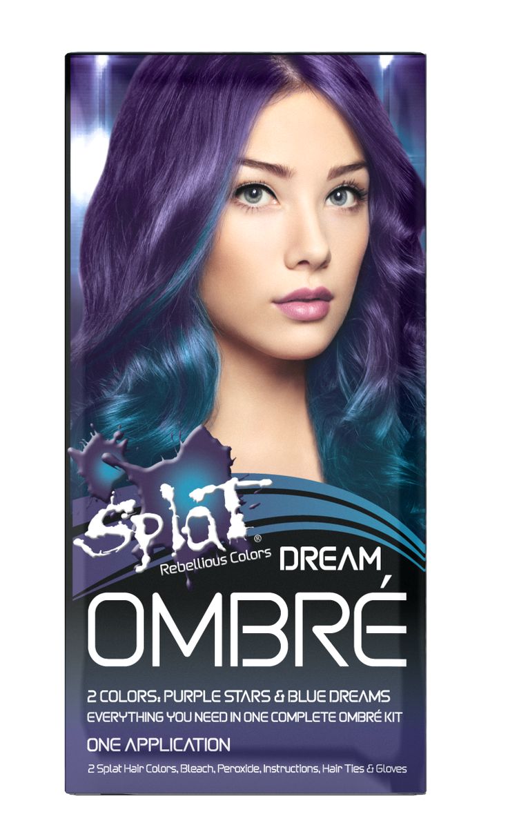 Splat Complete Kit Ombre Dream Semi Permanent Blue Purple Hair Dye