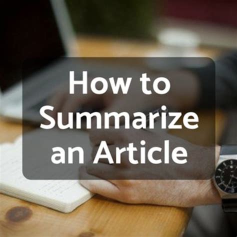 Steps To Summarize An Article Bibliographic Management