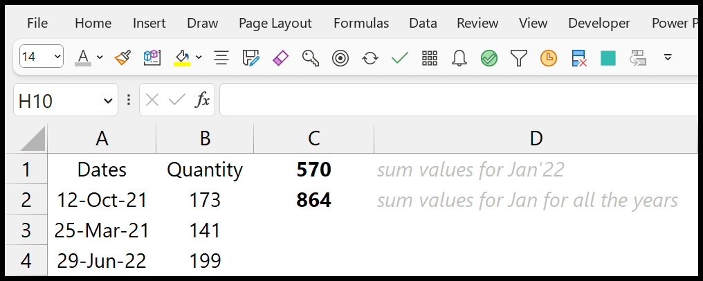 Sum By Month In Excel Easy Formulas Step By Step Guide