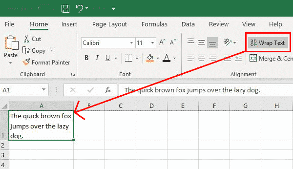 Text Formatting In Excel With Wrapping Line Breaks And Merging