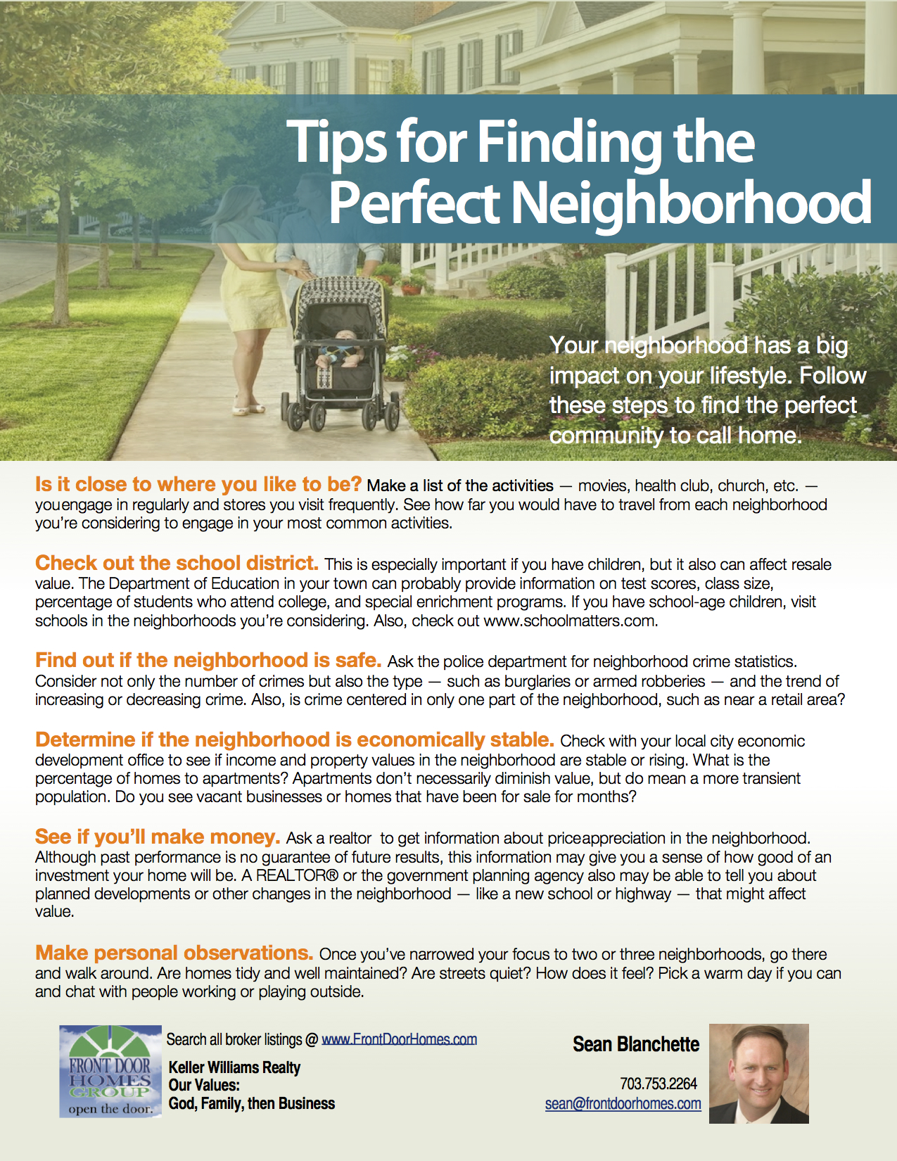 The Importance Of Finding The Perfect Neighborhood