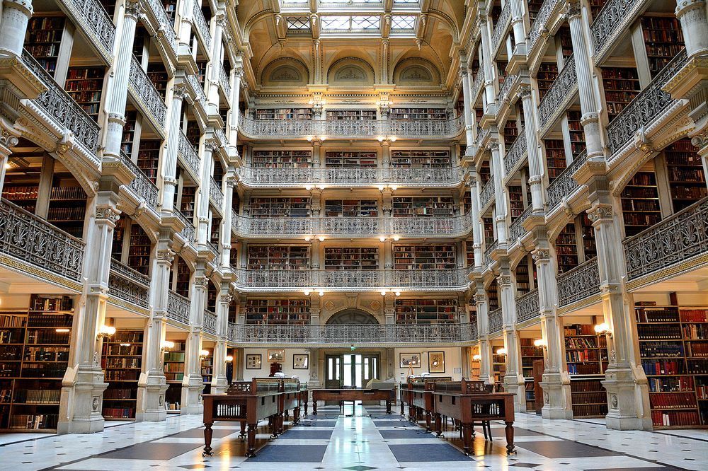 The Johns Hopkins Peabody Library Photo By Jan Exler National Geographic Your Shot Old Books