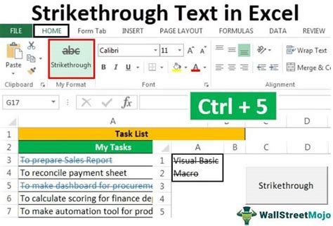 The Ultimate 5Step Guide To Striking Through Text In Excel Today