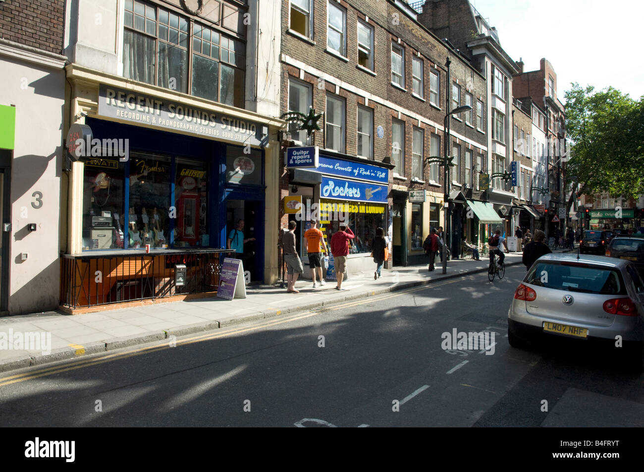 Tin Pan Alley Denmark Street London Stock Photo Alamy