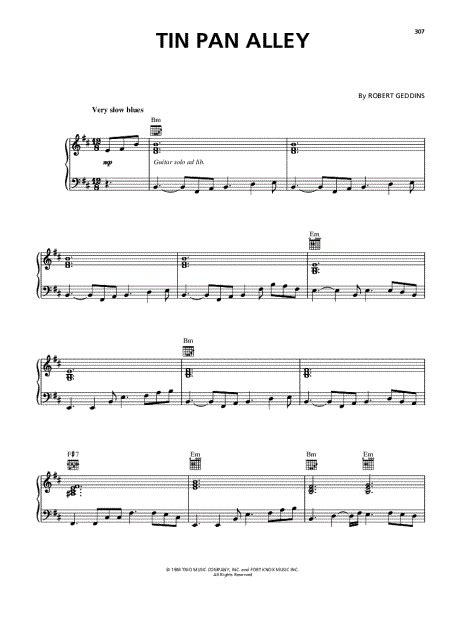 Tin Pan Alley Sheet Music Downloads At Musicnotes Com