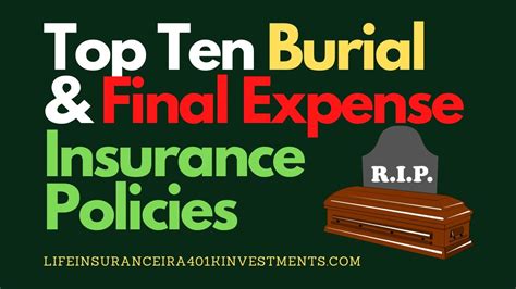 Top 10 Best Burial Insurance Final Expense Insurance Companies Top