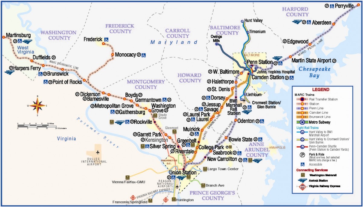 Transit Maps Maryland Transit Administration