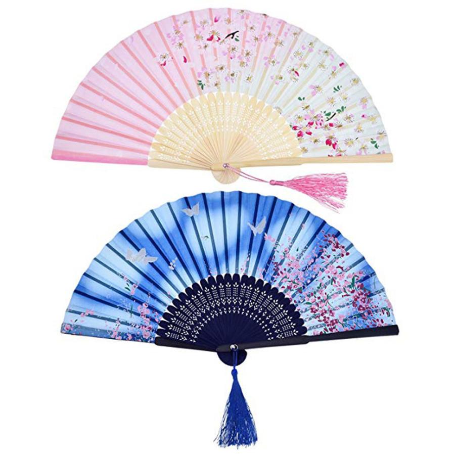 Unmissable Deal Vintage Bamboo Folding Hand Held Flower Fan Chinese