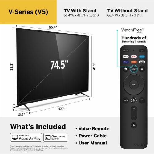 Vizio 43 Class V Series Led 4K Uhd Smart Tv