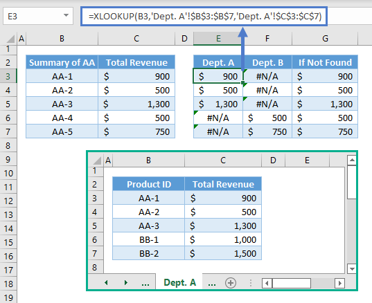 Vlookup Multiple Sheets At Once Excel Google Sheets Automate Excel