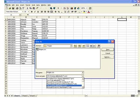 Wage File Upload Instructions Creating A Csv File With Excel