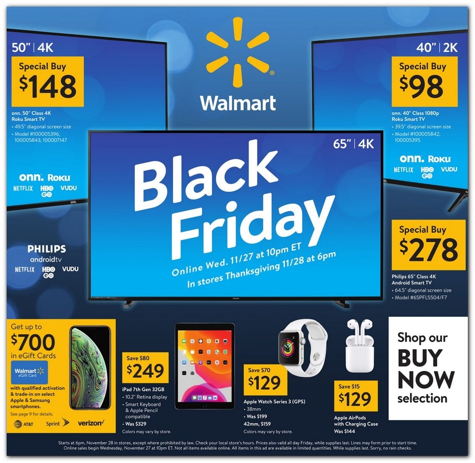 Walmart Black Friday Ad 2019 Store Hours Best Deals Ad Preview