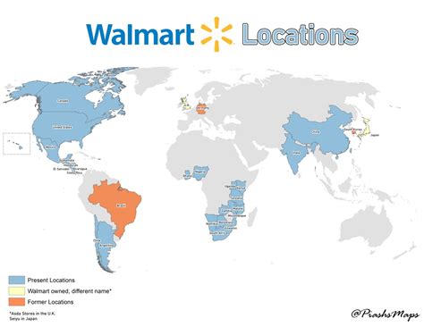 Walmart Global Locations Map