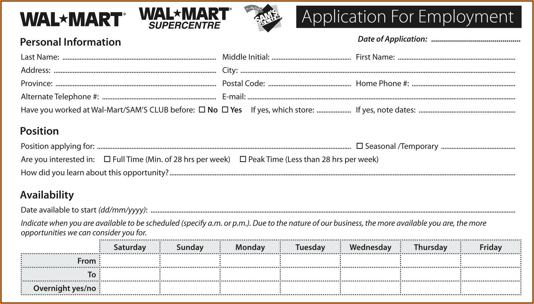 Walmart Jobs Careers 2023 Walmart Job Application