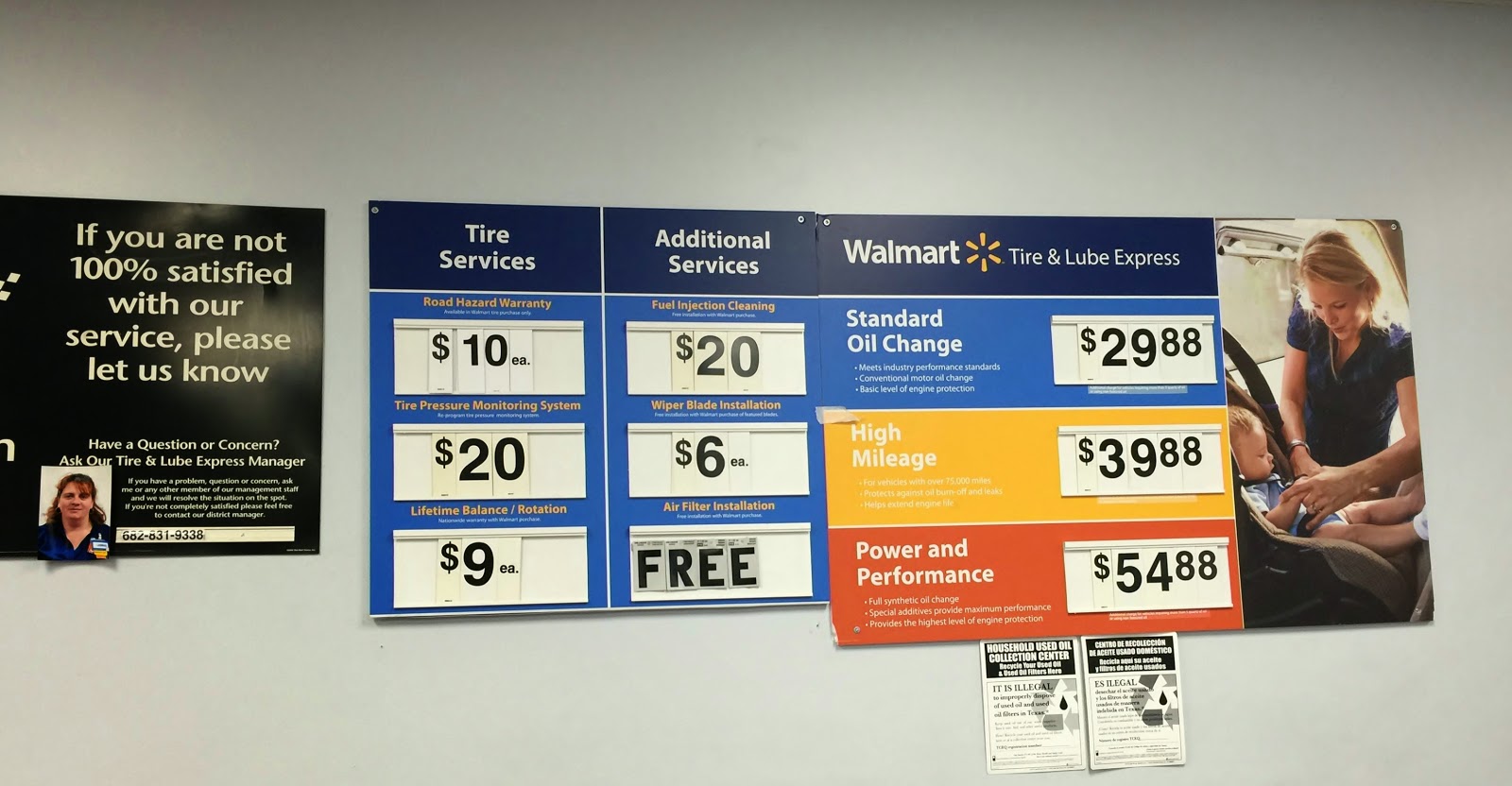 Walmart Oil Change Cost How Much Is The Service Prices Fees