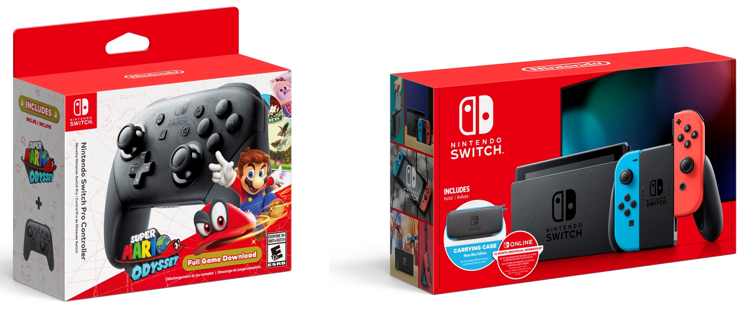 Walmart Selling A Switch Pro Controller Super Mario Odyssey Bundle And