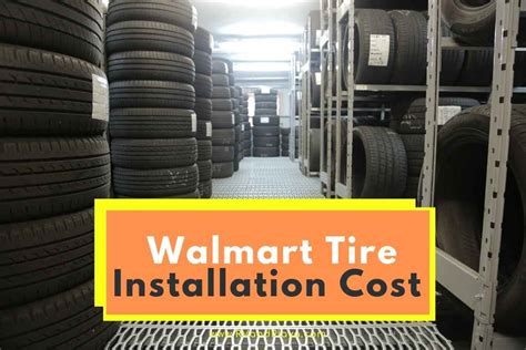 Walmart Tire Installation Cost Mount Balance Price