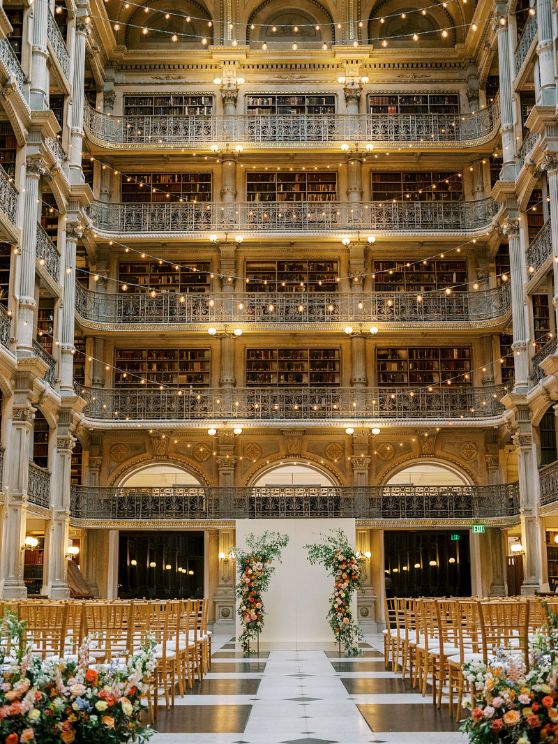 Wedding Venue Review The George Peabody Library