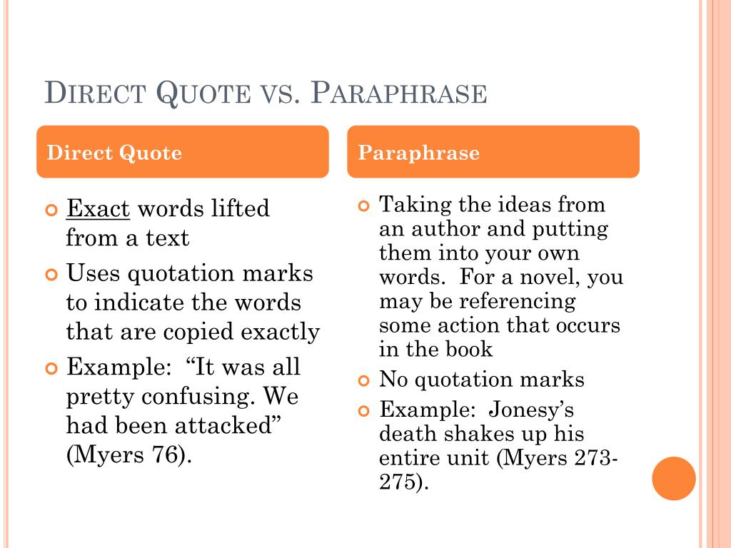 What Is Summary Paraphrasing