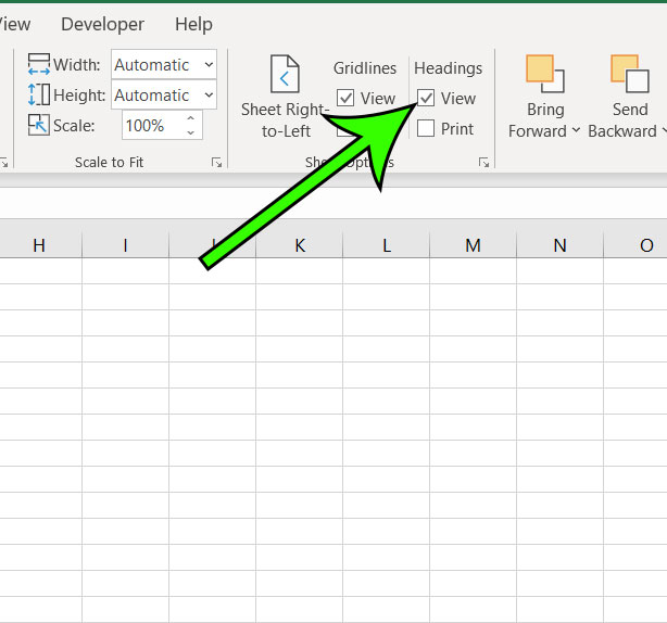 Where Did My Column Letters And Row Numbers Go In Excel For Office 365