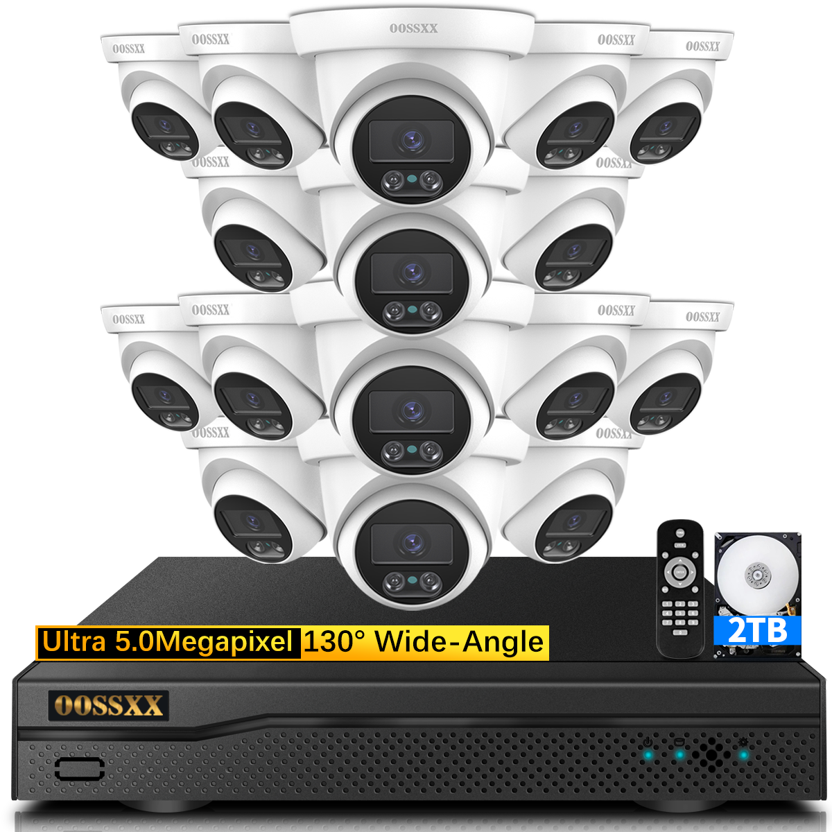 Wireless Security Camera System With Monitor Oossxx Home Surveillance